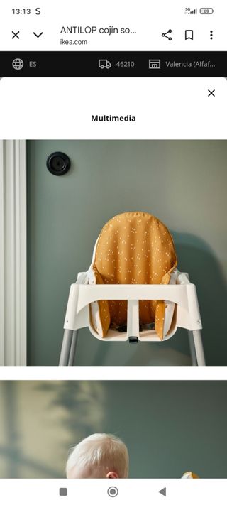 Trona bebé ANTILOP IKEA