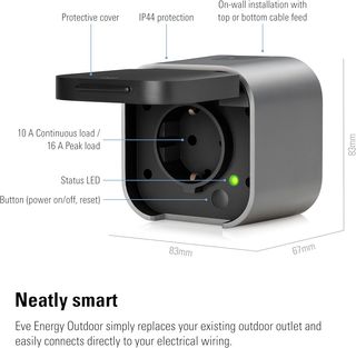 Eve Energy Enchufe inteligente para exterior