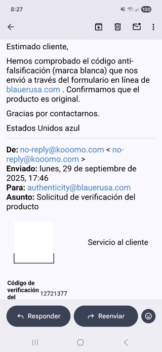 Blauer Bomber Aviador Allen Cazadora Piel Nueva.