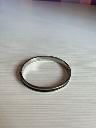 Pulsera Mac Douglas Negra y Plateada