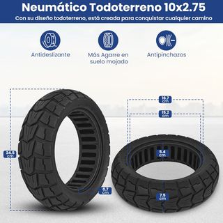 Dos Ruedas Macizas todoterrenos 10x2,75-6.5
