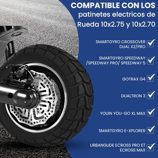 Dos Ruedas Macizas todoterrenos 10x2,75-6.5