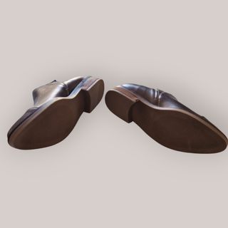 Botines de piel marrones mujer