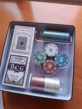 Juego de Póker Profesional con Fichas y Cartas