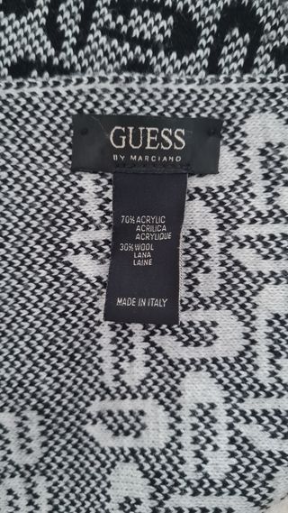 Sciarpa Guess fantasia geometrica grigio nero