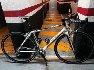 Bicicleta Carretera Trek Blanca y Negra talla M
