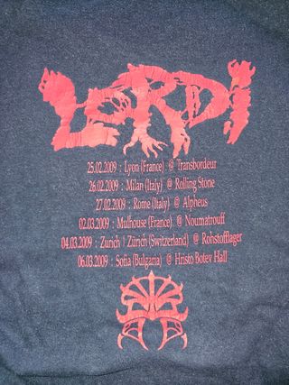 Y2K Band Tee "Lordi" 2009 Europe Tour