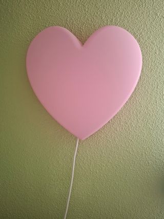 Lámpara Corazón Infantil Rosa IKEA