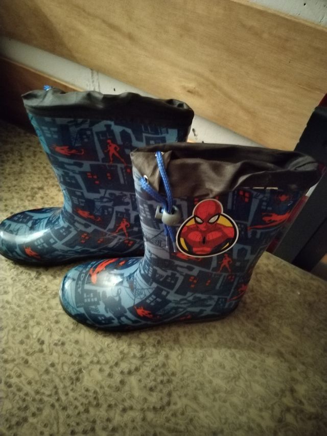 Botas de agua niño Spiderman talla 34