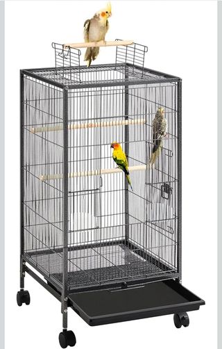 Jaula grande para loros y periquitos