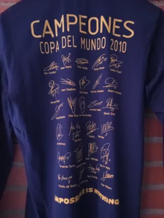 Camiseta España Mundial 2010 Campeones Formotion