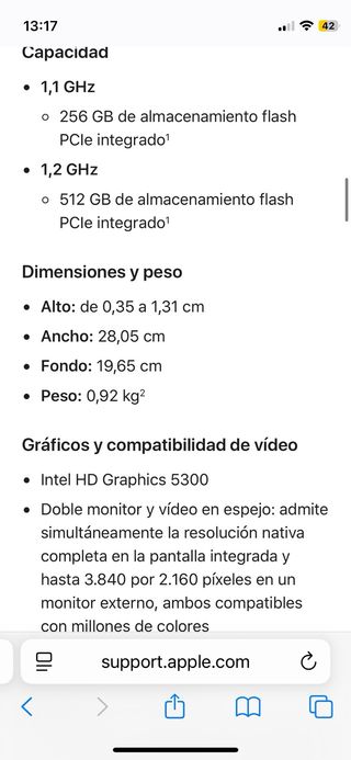 MacBook 12” Retina Plata