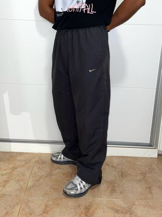 Pantalón Nike Cortavientos Vintage Gris Blanco XL