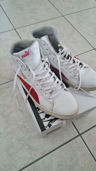 Scarpe Puma Uomo Bianche e Rosse