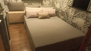 Sofá cama gris Ikea tela, ÄLVDALEN
