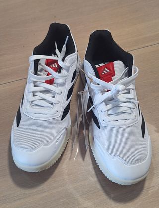 Zapatillas Adidas Padel Blancas y Rojas