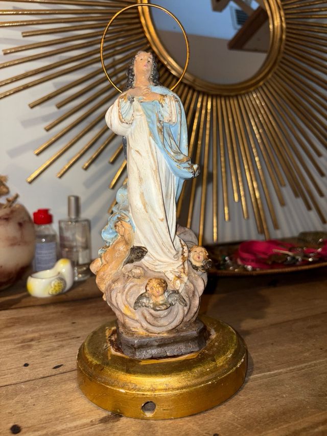 Antigua Virgen Inmaculada Olot 24 centímetros