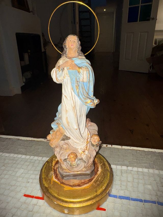 Antigua Virgen Inmaculada Olot 24 centímetros