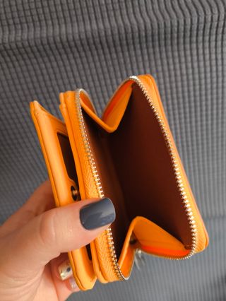 Cartera Parfois naranja y amarilla