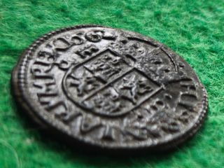 Felipe IV 8 maravedís 1661 Segovia S restos vellón