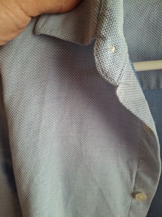 Camisa Zara Slim Fit Talla S Azul