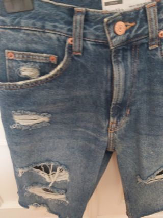 Bermudas vaqueras Bershka hombre Talla 34