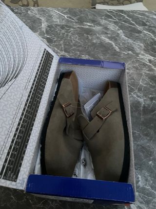 Birkenstock Boston Zuecos Talla 42 Gris