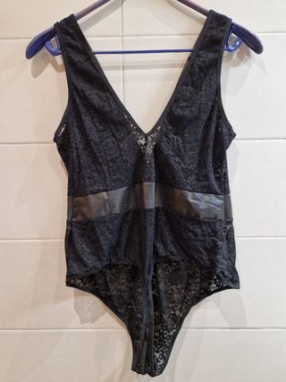 Body-tanga lencero Venus negro