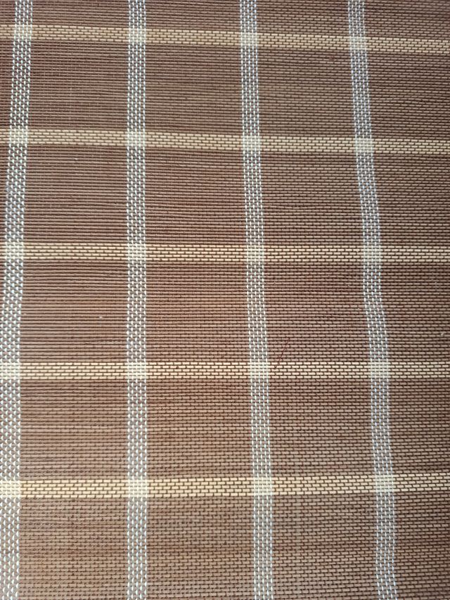 Alfombra de bambú a cuadros