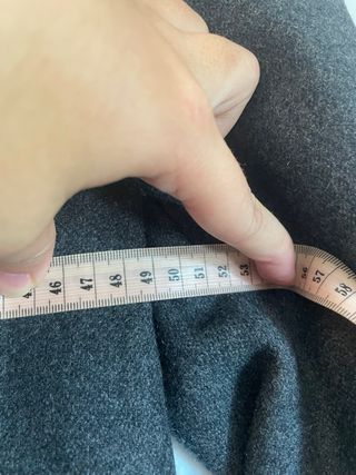Abrigo de lana gris marengo mujer talla L 
