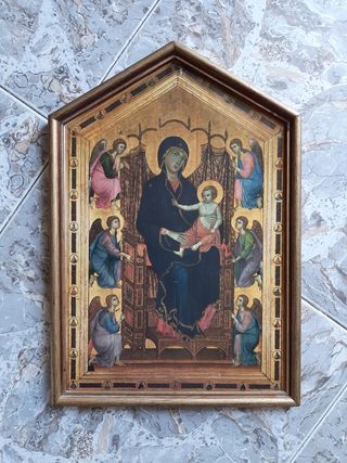 Cuadro religioso antiguo madera
