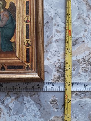 Cuadro religioso antiguo madera