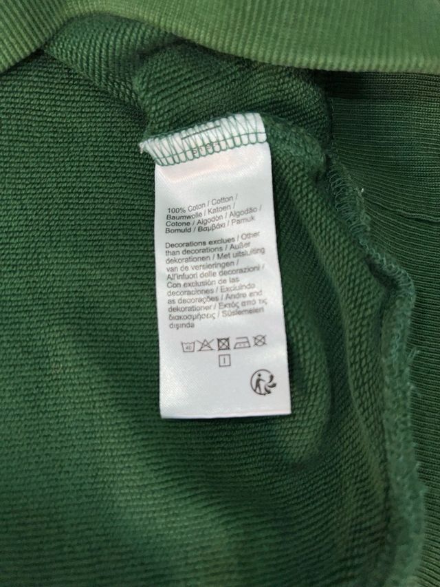 Jersey Lacoste verde old money style 100% cotton