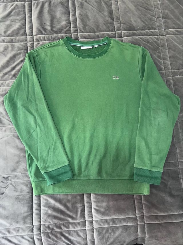 Jersey Lacoste verde old money style 100% cotton