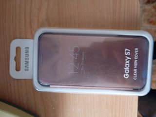 Funda Samsung Galaxy S7 Clear View Rose Gold