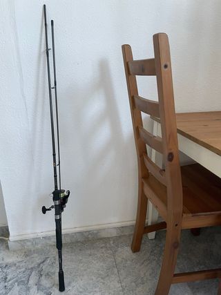 Caña de pescar SHIMANO con carrete 