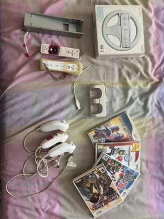 Pack Wii: Volante, Mandos y Juegos