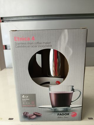 Cafetera Fagor Etnica 4 Acero Inox