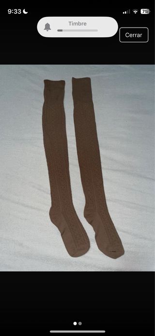 Calzas altas marrones