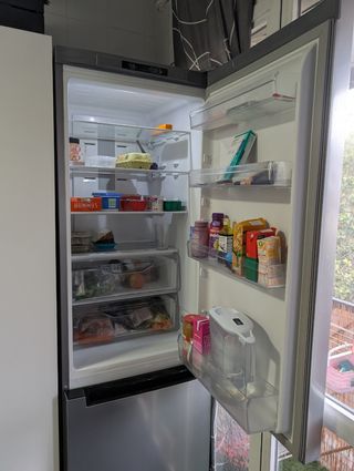 Nevera Indesit Combi no frost inox 2 metros 