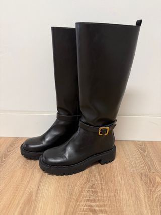 Botas Altas Zara Talla 40 Negras