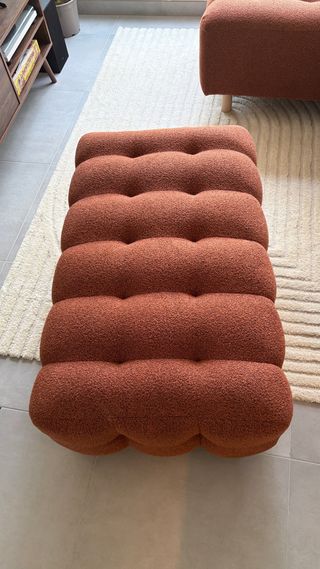 Puff Reposapiés Borreguito Texturizado