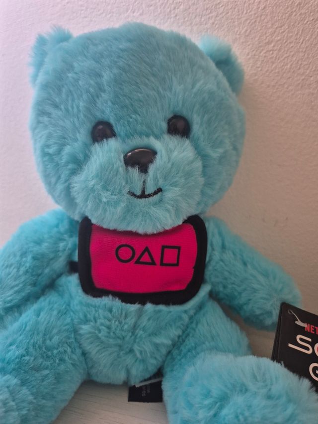 Peluche Oso Azul Juego del Calamar