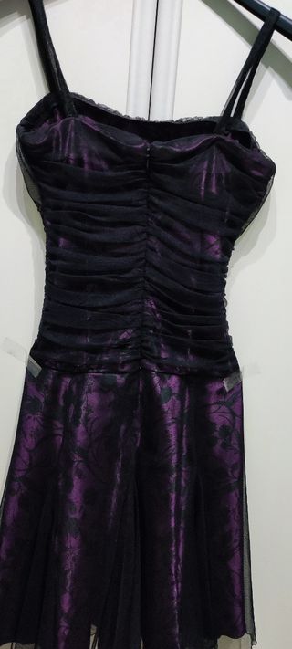 Abito elegante donna nero/viola taglia XS