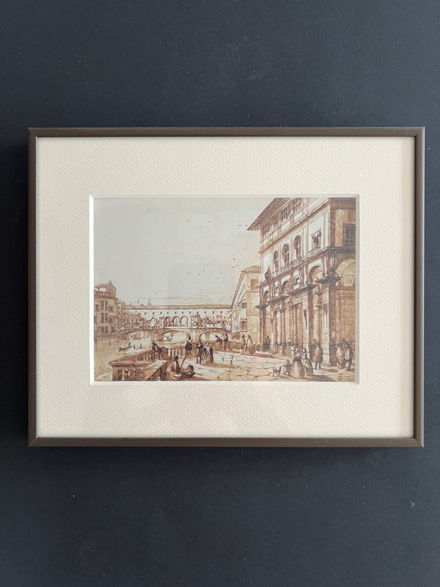 Cuadro Decorativo: Vista Florencia Puente Vecchio