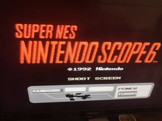 Super Nintendo Scope 6 - Cartucho y Manual.