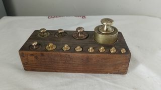 Set Pesi Antichi in Legno