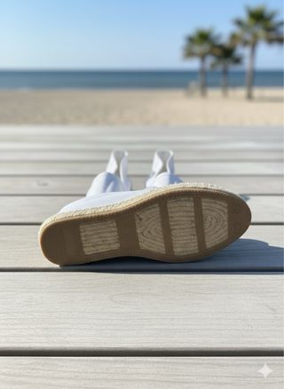 Alpargatas Planas Lona Blanca