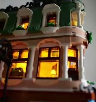 Kit Maqueta iluminación diorama set lego tren casa