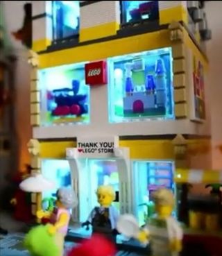 Kit Maqueta iluminación diorama set lego tren casa
